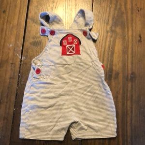 Dash Of Glitter Farm Toddler Boys Small(2years) Overalls